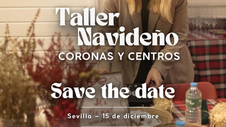 Taller de coronas de Navidad