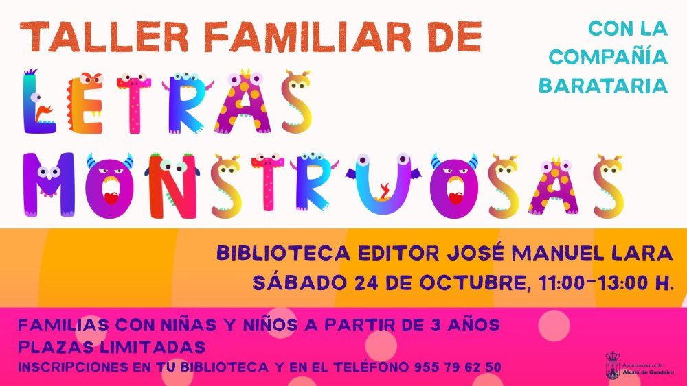 Taller familiar de letras monstruosas