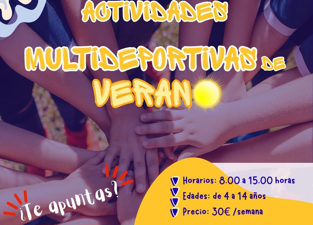Inscripción para las actividades multideportivas de verano 2026
