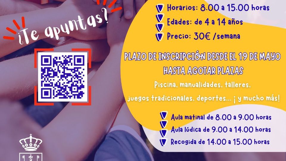 Inscripción para las actividades multideportivas de verano 2026