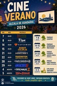 Cine de verano en Alcalá