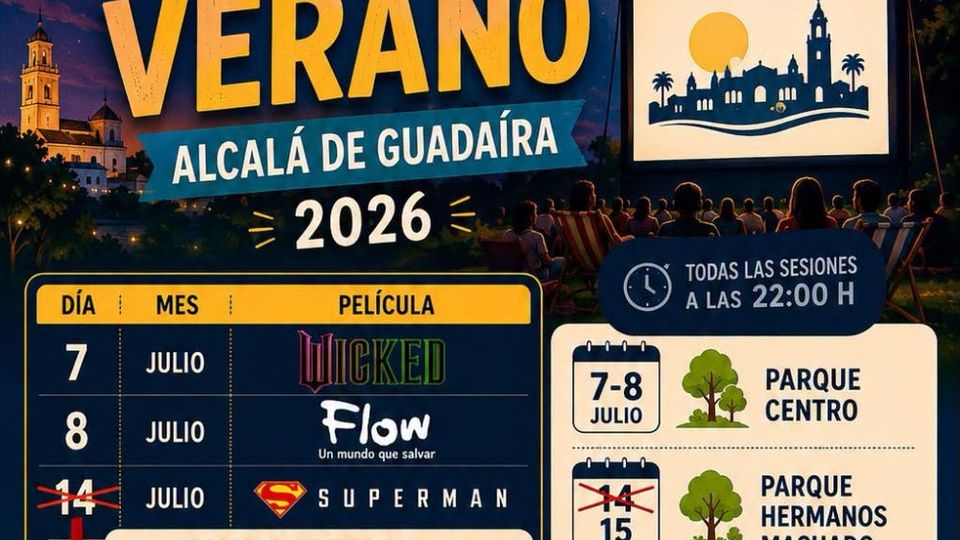 Cine de verano en Alcalá