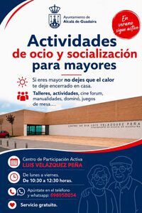 Actividades de ocio en el Luis Velázquez Peña