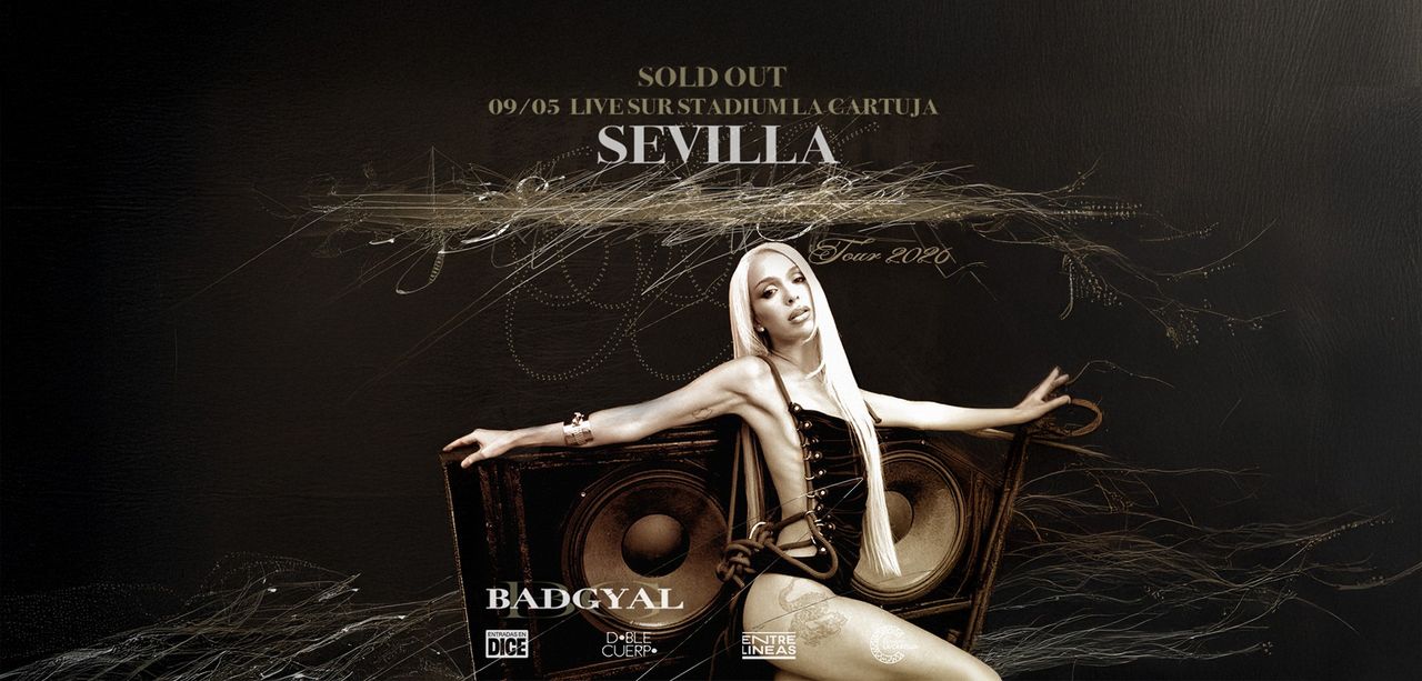 Cartel Concierto Bad Gyal. Foto: Ayuntamiento de Sevilla.