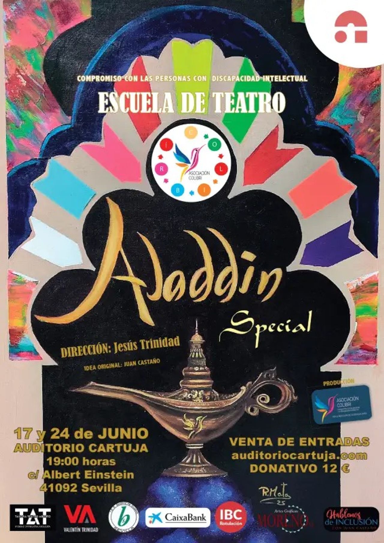 Cartel Aladdín Special. Foto: Auditorio de La Cartuja.